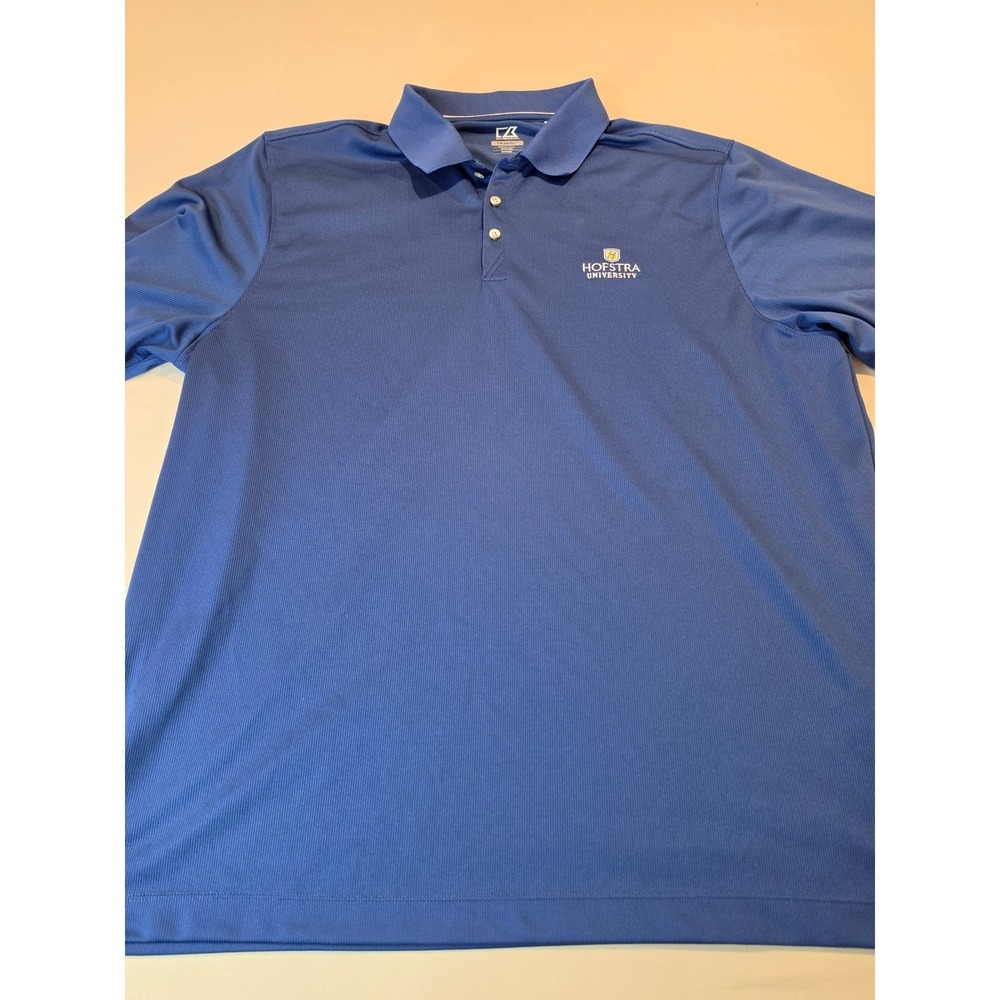 Cutter & Buck Hofstra University Polo Shirt Mens XXXL Blue CB‎ DryTec Golf Top
